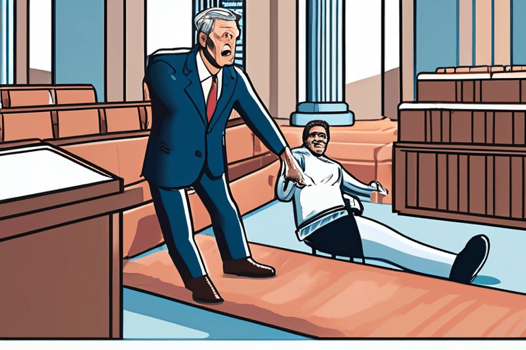 Left-wing activists storming synagogue use knee pads, adult diaper to mock Dem congressman over ICE vote