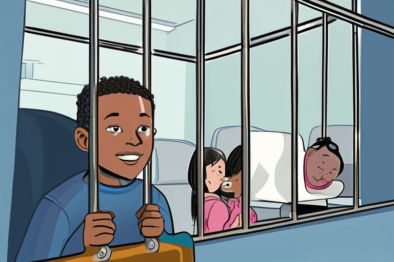 Pai e filho de 5 anos detidos finalmente voltam para casa