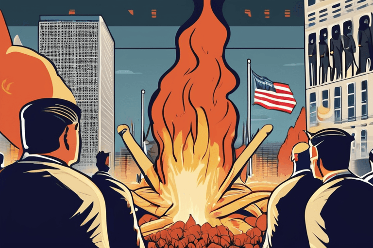 Globale Spannungen steigen, da die Trump-Ära Proteste & Kriegsdrohungen auslöst