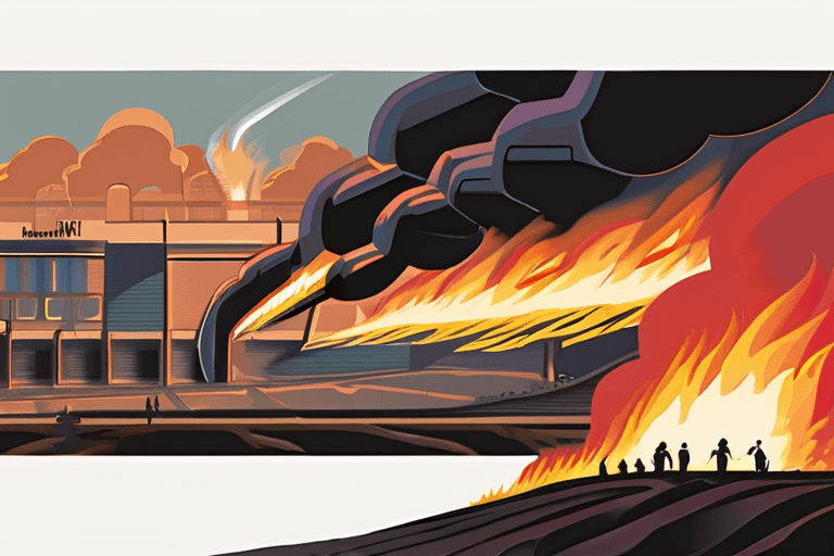 विश्व तनाव में: युद्ध कानूनों का पतन, आग का प्रकोप, फाँसी के आदेश