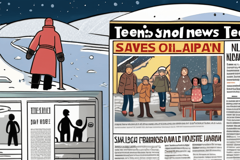 Un adolescent sauve sa famille, tandis que la neige ensevelit le Japon et Oslo entend une affaire royale