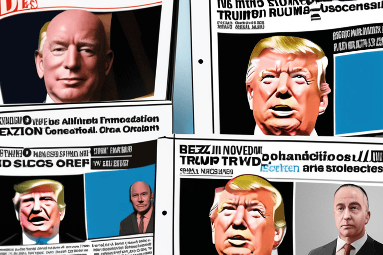 बेज़ोस ने ट्रम्प को 'मात दी', पूर्व-कर्मचारी का दावा; एपस्टीन दस्तावेज़ गायब