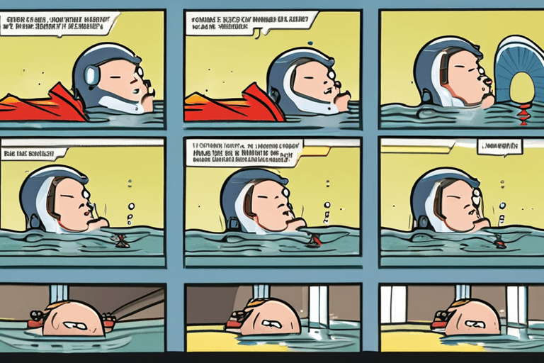 소년의 "초인적인" 수영, 가족 구해; 연방 정부, 시위 제약 직면