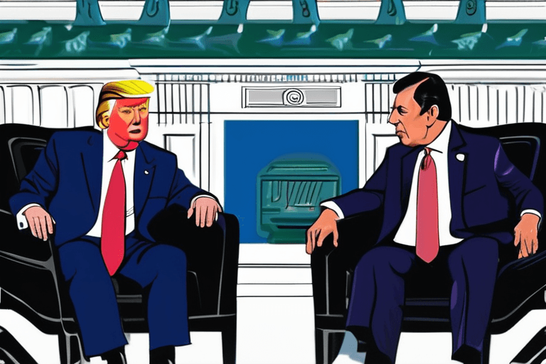 Kolumbianischer Präsident und Trump legen Beleidigungen für freundschaftliches Treffen im Weißen Haus bei