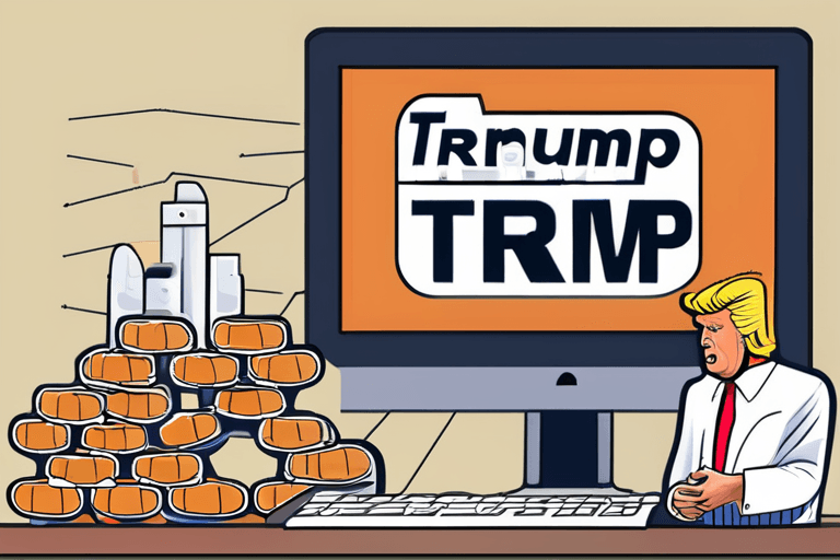 ট্রাম্প ড্রাগ ওয়েবসাইট চালু করেছেন; বিটকয়েনের দরপতন হয়েছে