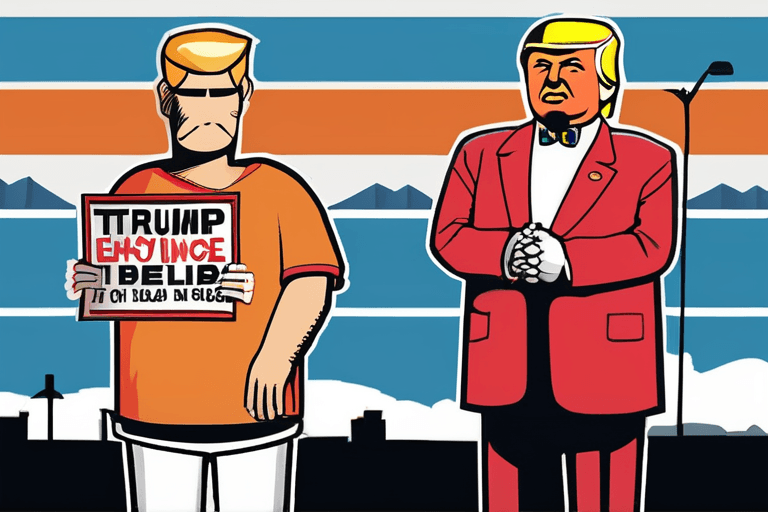 ট্রাম্পের আটক নীতি বহাল; প্রতিবাদ, ফিয়েরি ও অগ্নি নর্তকের উদ্‌যাপন