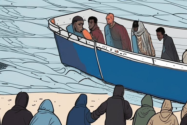 Bateau de migrants en Méditerranée chavire ; tempêtes sur l'Europe