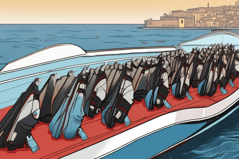 地中海で移民船転覆、数十人が死亡か