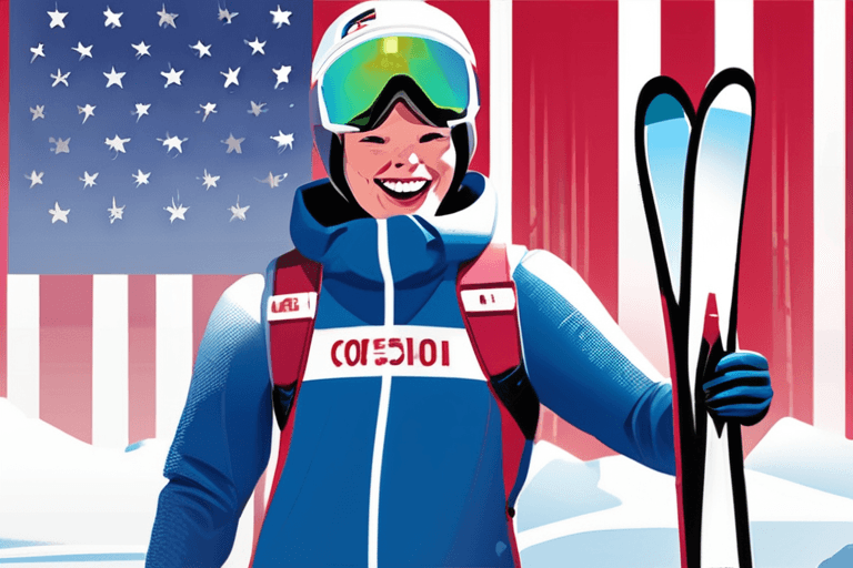 American Skier Wins Historic Olympic Medal!