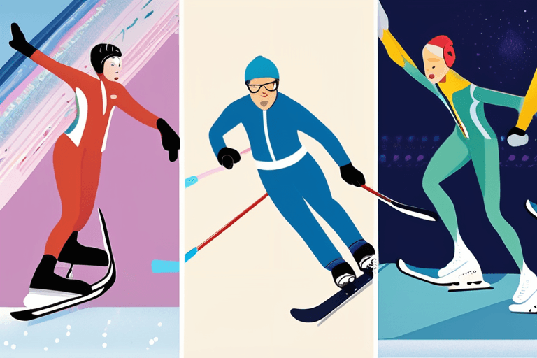 El cuádruple Axel del patinaje artístico, las alturas del esquí, la diversión del patinaje de velocidad