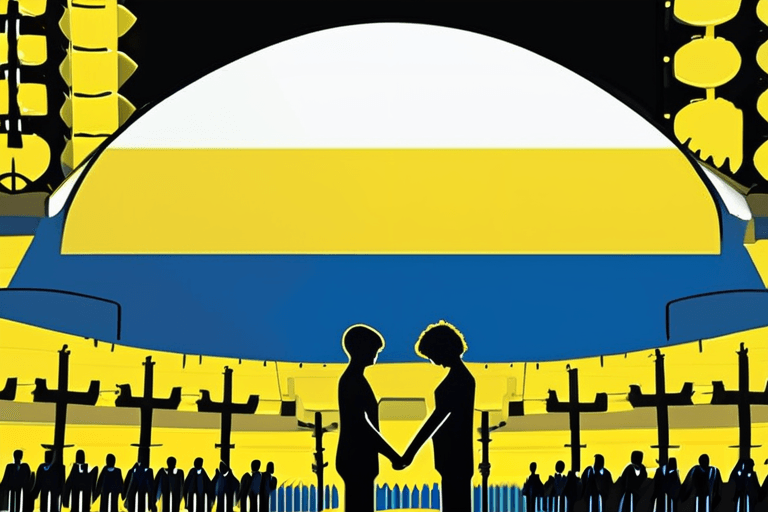 Ukraine trauert um Familie, während Europa Kiew hilft