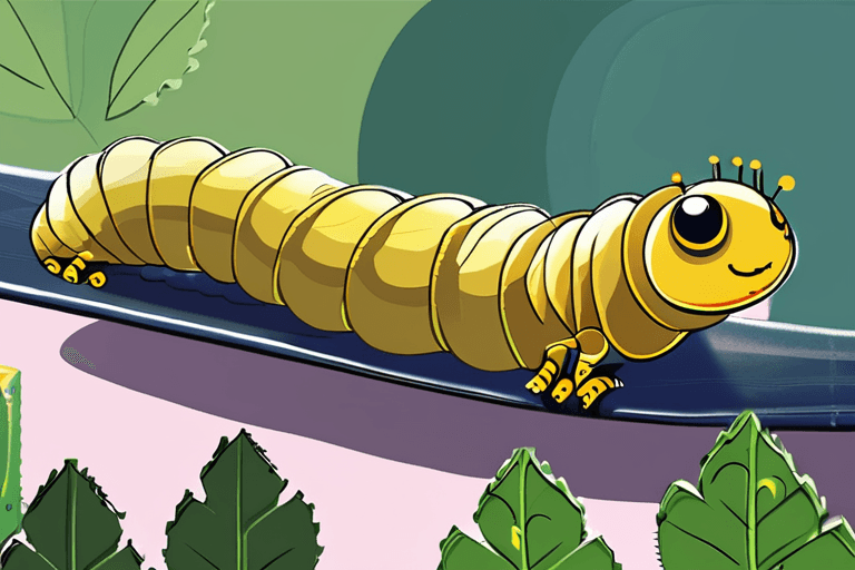 AIがセラピーブームで毛虫の成長を支援