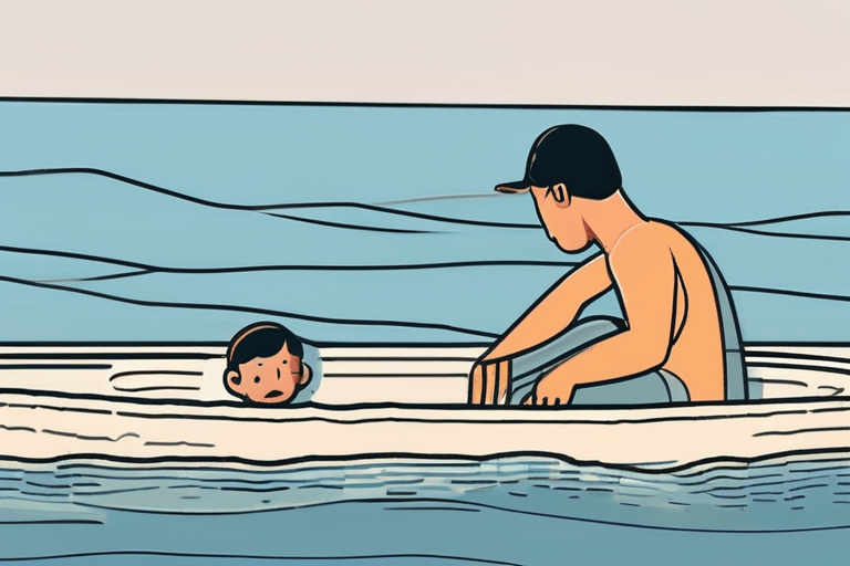 Joven Nada por Horas, Salva a Familia Varada en el Mar