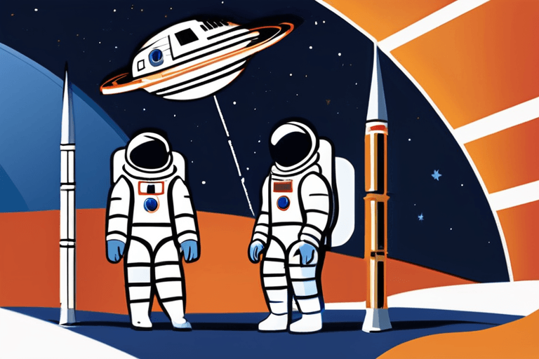 NASA 宇航员飞向空间站！