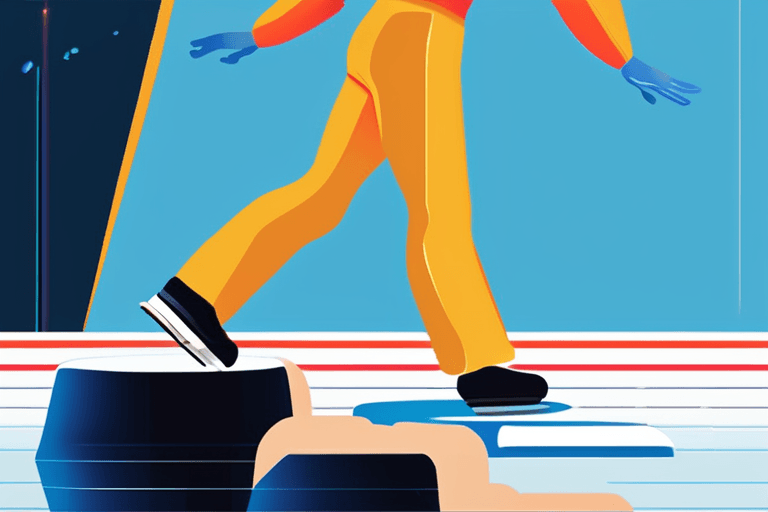 La IA Devuelve la Voz, Patinadora Tropieza