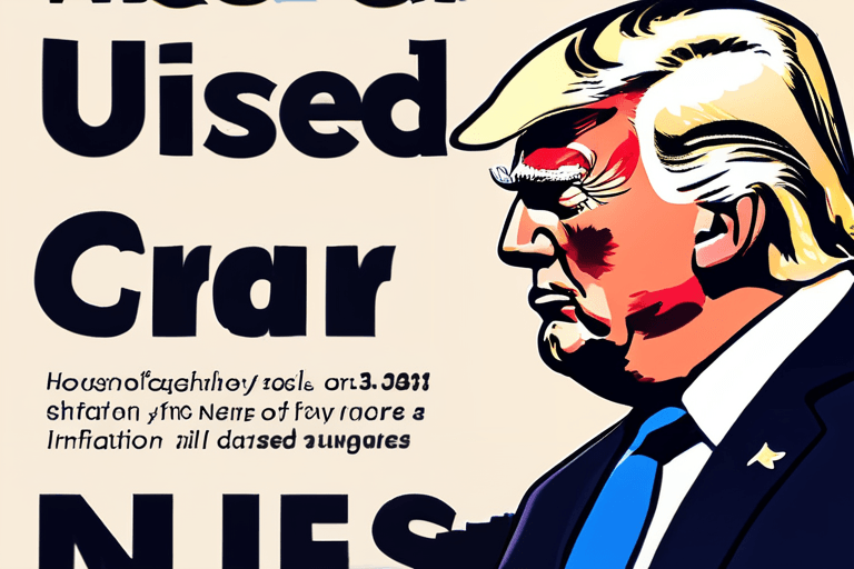 Preços de Carros Usados Caem, Inflação Diminui; Trump Considera Mudança de Regime no Irã