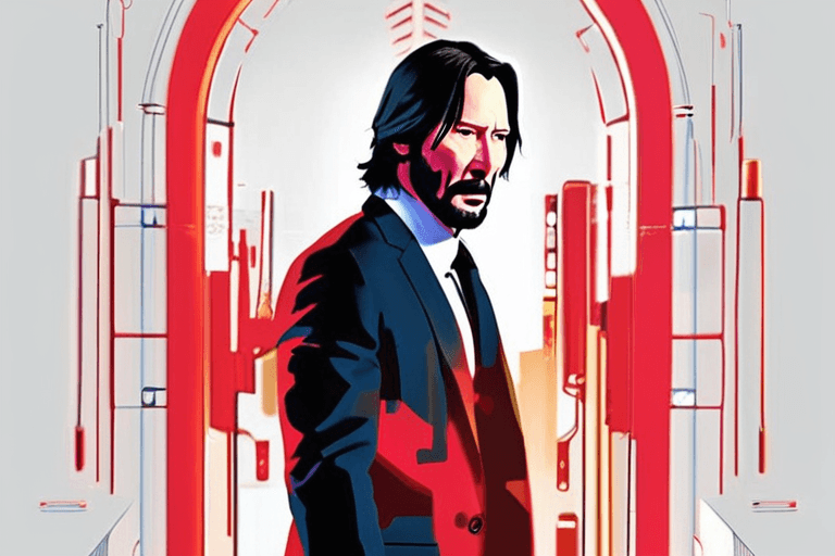 कीनू रीव्स जॉन विक गेम में, शोकेस में अनावरण