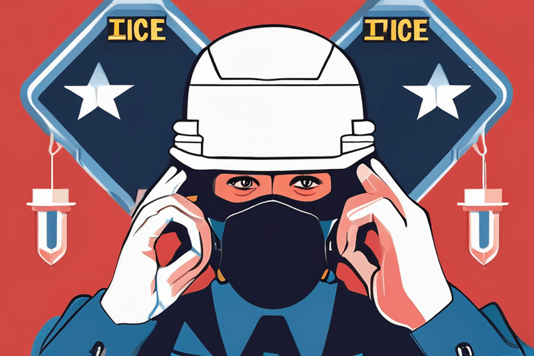 Homan: Oficiais da ICE Devem Usar Máscara, Apesar da Aversão