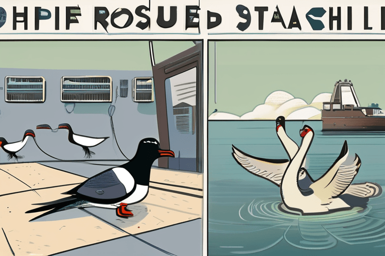 구조된 바닷새, 덫에 걸린 소아성애자, 거스리 사건 전개