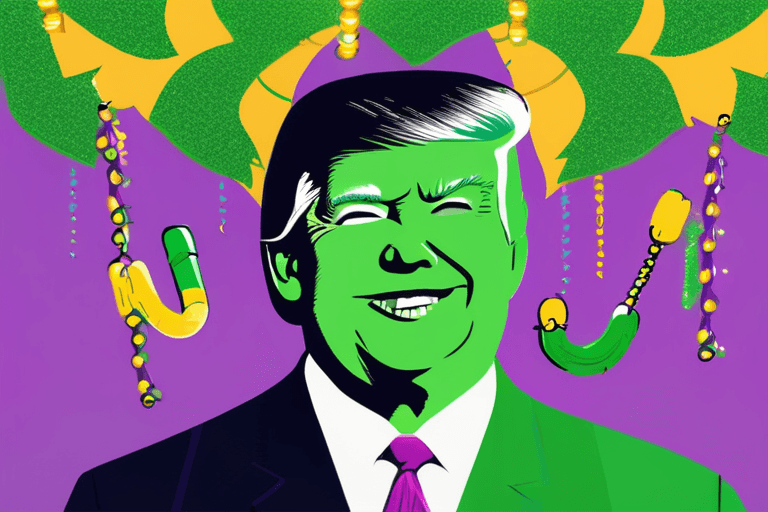 マルディグラ、グリーンな未来を歓迎、トランプを捨てる