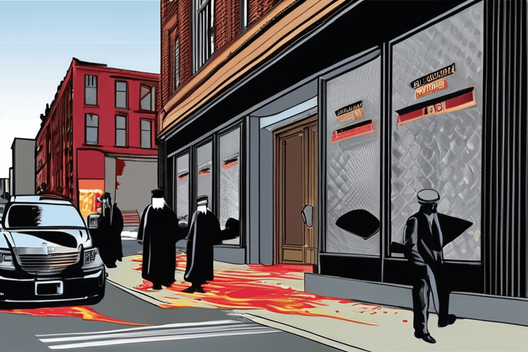 긴급 속보: 뉴욕시에서 차량이 하바드 본부 공격! 문 들이받아!