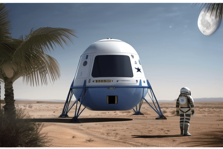 EM DESENVOLVIMENTO: Blue Origin pausa voos de turismo espacial para se concentrar na Lua | TechCrunch