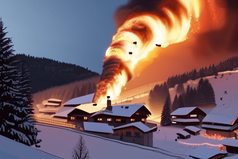 스위스 스키 리조트의 지옥: 새해 화재로 40명 사망, 100명 이상 부상