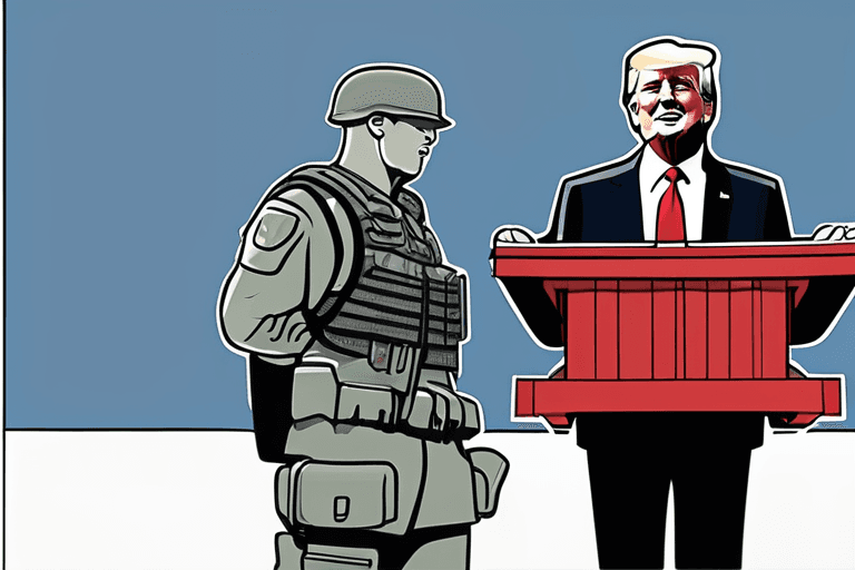 트럼프, 이스라엘 공격 속 지원 약속, 군에 연설