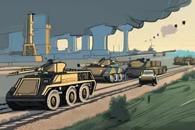 рдпреВрдХреНрд░реЗрди рдпреБрджреНрдз: рджрд┐рди 1,414 - рд░реВрд╕ рдиреЗ рдмрдВрджрд░рдЧрд╛рд╣реЛрдВ рдФрд░ рдмреБрдирд┐рдпрд╛рджреА рдврд╛рдВрдЪреЗ рдкрд░ рд╣рдорд▓рд╛ рдХрд┐рдпрд╛