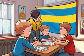 占領下のウクライナの学校、子供たちにロシアのナショナリズムを強要