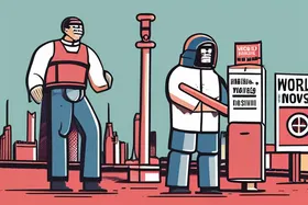 世界在希望、暴力和抗议中挣扎