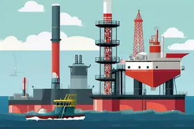 北海油田を訪問し、海底にCO2を圧入する様子を見学