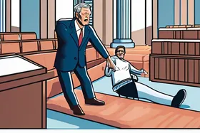 Left-wing activists storming synagogue use knee pads, adult diaper to mock Dem congressman over ICE vote