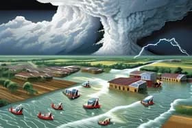 긴급 속보: 찬드라 폭풍, 홍수 초래! 수백 명 위험.