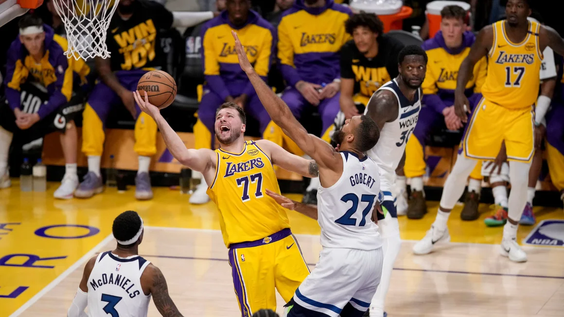 LA Lakers level first-round series against Minnesota Timberwolves behind big Luka Dončić performance
